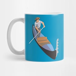 A gondolier Man on one of the long, narrow boats Mug